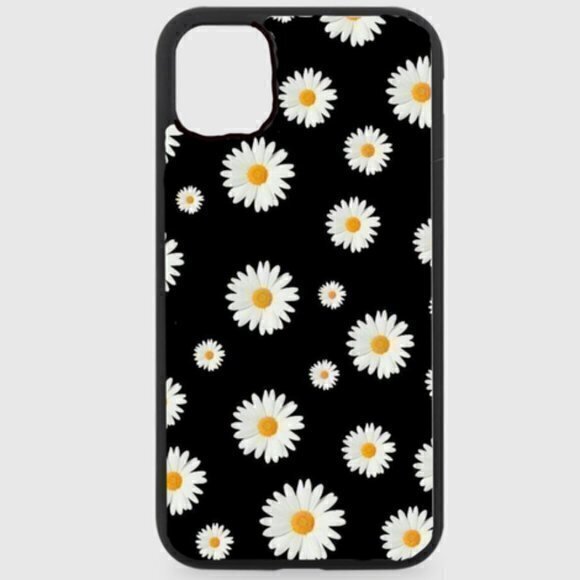 Black Daisy Phone Case - Picture 1 of 1